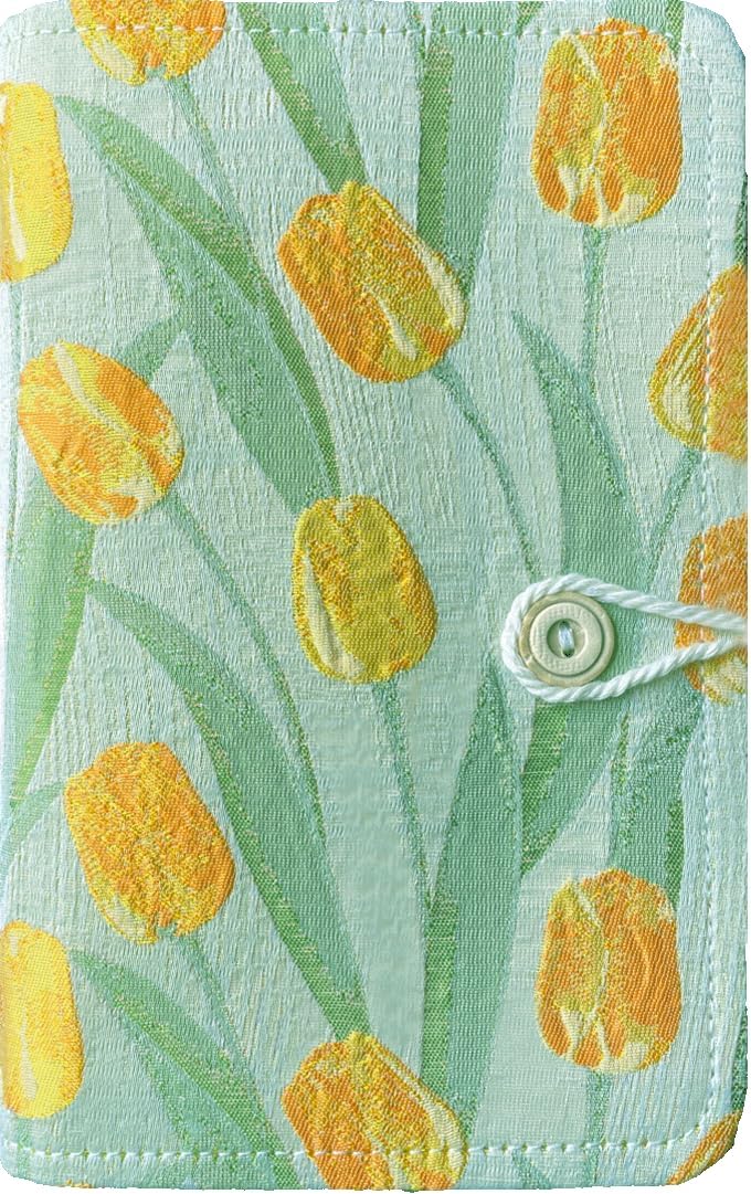 ipoul A6 Binder, Embroidered Flower Journal, Refillable Journal, 6 Ring Binder, 5"x7" Journal Cover, Unlined Paper, Sketchbook, Travel Diary for Girl, Budget Binder, Planner Binder, Tulip Flowers - Image 1